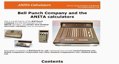 Desktop Screenshot of anita-calculators.info